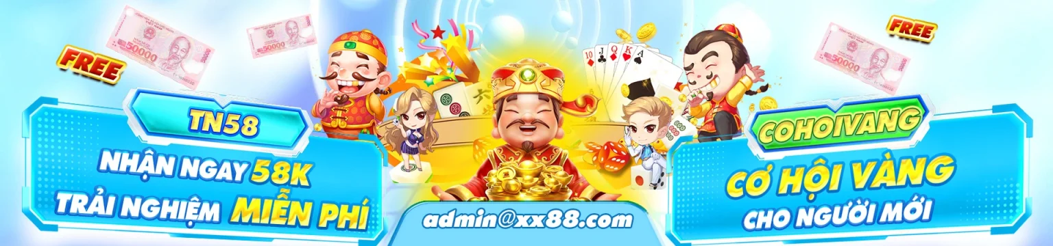 xx88 tặng 58k khi đăng ký